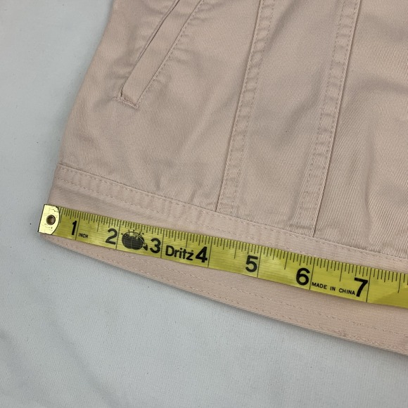 Vtg Lauren Jeans Co Ralph Lauren Bashful Pink Trucker Denim Jacket Small - Picture 13 of 16
